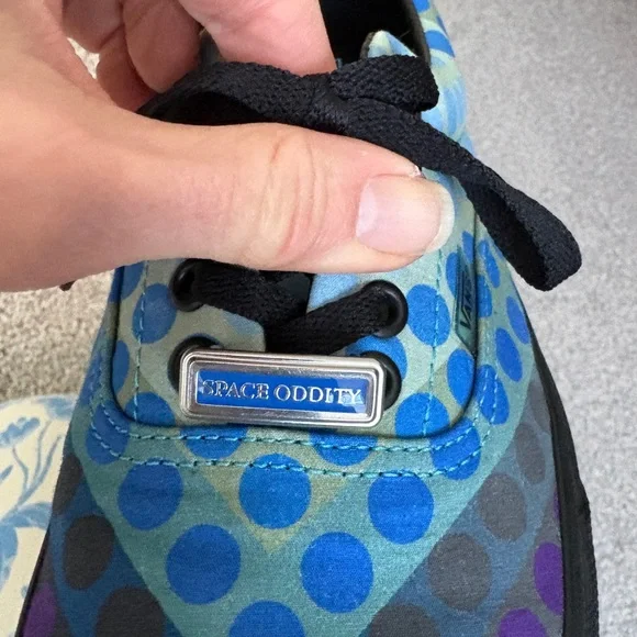 Vans David Bowie Space Oddity lace up ombré polka dot shoes - Picture 7 of 11